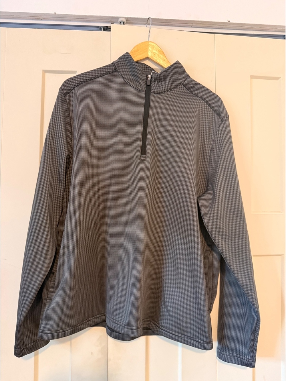 Callaway gray pullover 1/4 zip sweater collar size medium m